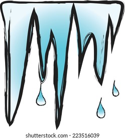 doodle melting icicles
