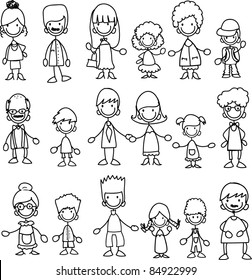 Doodle members of large families