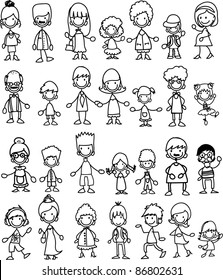 Doodle members of large families