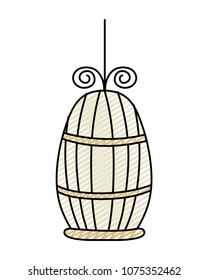 doodle metal bird cage object design