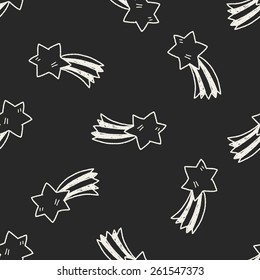 Doodle Meteor seamless pattern background