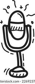 contorno vectorial del icono de doodle
