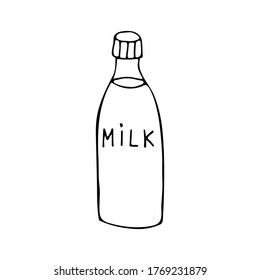 Hand Drawn Milk Bottle Images, Stock Photos & Vectors | Shutterstock