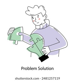 Here’s a doodle mini illustration of problem solution 