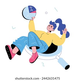 Here’s a doodle mini illustration of reporting analyst 