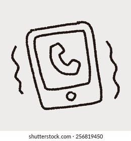 doodle mobile phone call