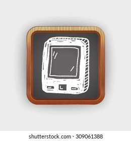 doodle mobile phone call