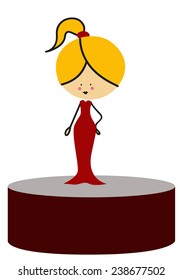 Doodle Model and Singer - Full Color