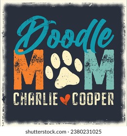 Doodle Mom, Doodle Shirt, Dog Mom Shirt, Personalized Dog Mom Shirt with Dog Names, Golden Doodle Gifts, Doodle Mama, Goldendoodle Mom