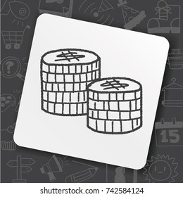 doodle money coin