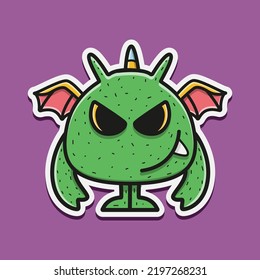 doodle monster cartoon illustration design