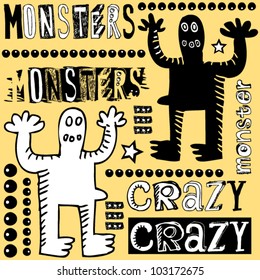 doodle monsters