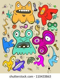 Doodle monsters