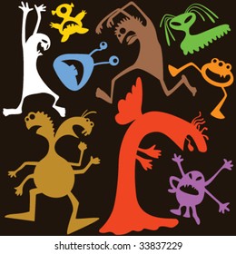 Doodle monsters