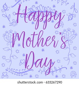 Doodle mother day style vector art