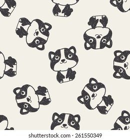 Doodle Mouse seamless pattern background