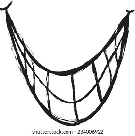 doodle mouth and teeth, vector design element
