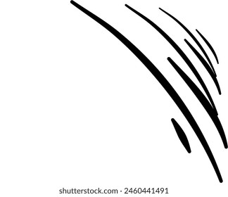 Doodle Movement Element vector design like tattoo isolated in white background