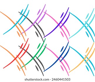 Doodle Movement Element vector design like tattoo isolated in white background