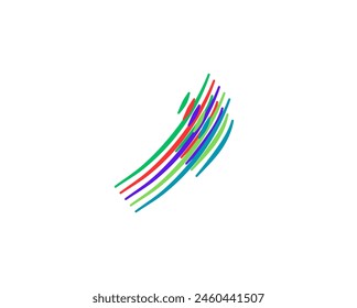 Doodle Movement Element vector design like tattoo isolated in white background