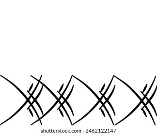 Doodle Movement Element vector design like tattoo isolated in white background