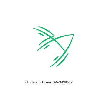 Doodle Movement Element vector design like tattoo isolated in white background