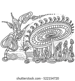 Doodle mushrooms 