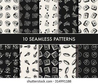 doodle music icons