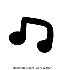 Doodle Music Note Vector Illustration