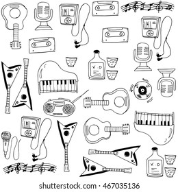 Set hand drawn computer icons stock vector royalty free 145290415