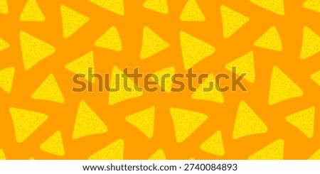 doodle nachos pattern background. tortilla chips pattern. nachos seamless pattern background.