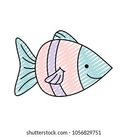 doodle nature aquatic fish sea animal