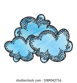 doodle nature cute clouds weather in the sky