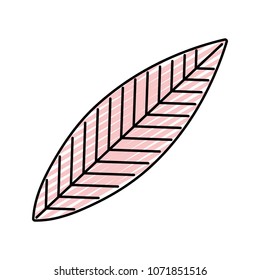 doodle nature cute spring leaf design