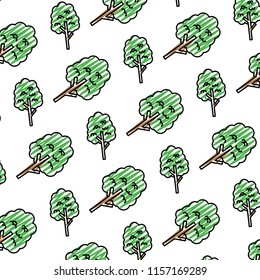 doodle nature tree leaves stalk background