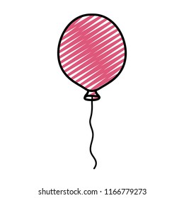 doodle nice balloon fun object design