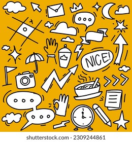 Doodle nice day hand drawn