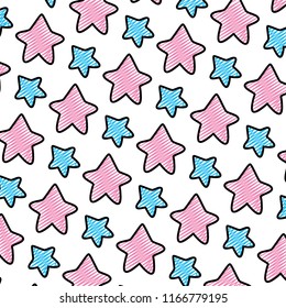 doodle nice star art shape background
