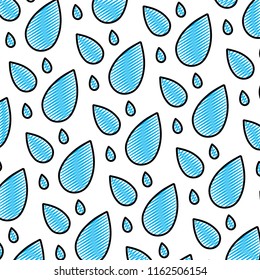 doodle nice water drop conservation background