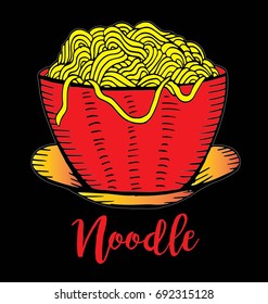 Doodle Noodle. hand drawing