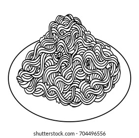 Doodle Noodle. hand drawing