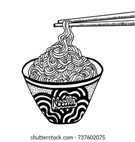 Doodle Noodle. hand drawing