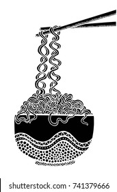 Doodle Noodle, hand drawing