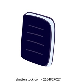 Doodle note book vector illsutration. Hand drawn doodle notes clip art
