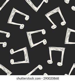 Doodle Note seamless pattern background