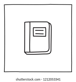 Doodle notebook icon