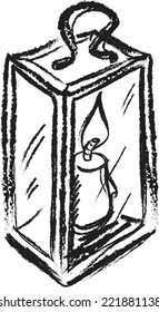 doodle old lantern