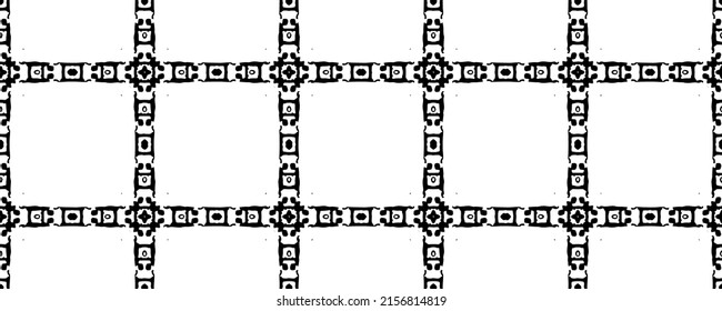 Doodle Old Texture. Vector Black Texture. Rough Pen Template. Line Ethnic Print. Ink Sketch Drawing. Black Seamless Floor. Geometric Batik Pattern. Vintage Ink Design. Elegant Geometry Paint. Vector