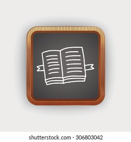 doodle open book