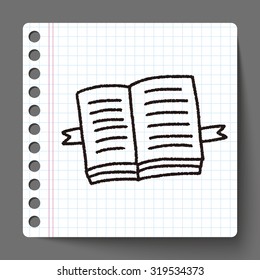 doodle open book